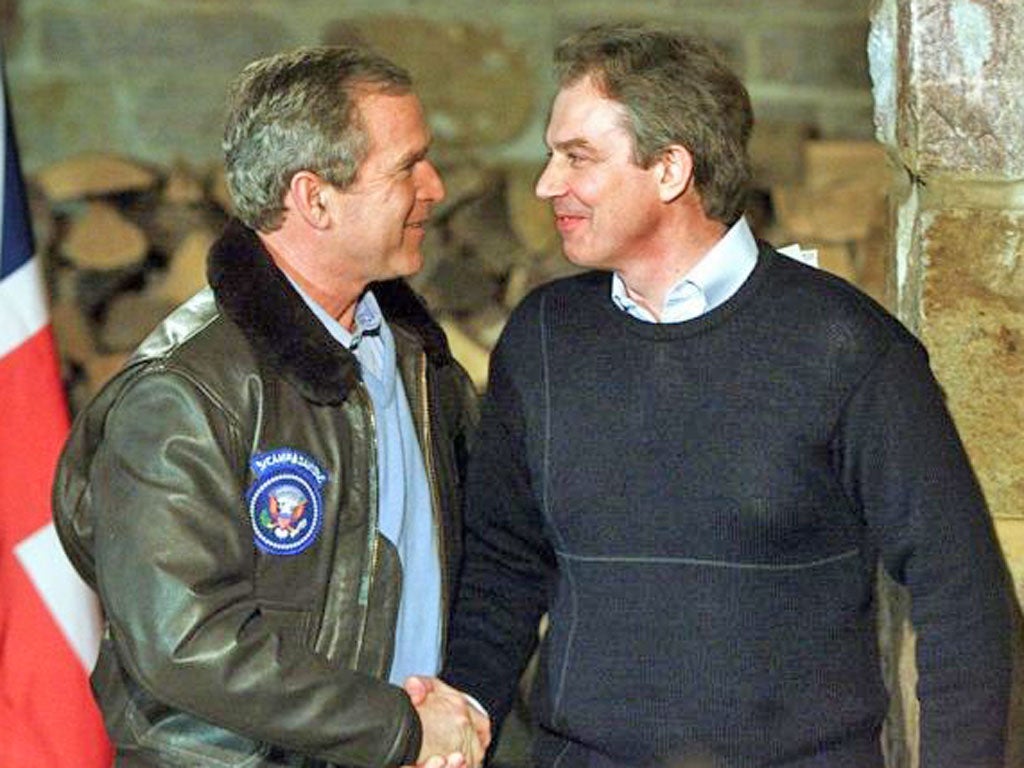 Latest setback blamed on row with Whitehall over classified talks
between Bush and Blair