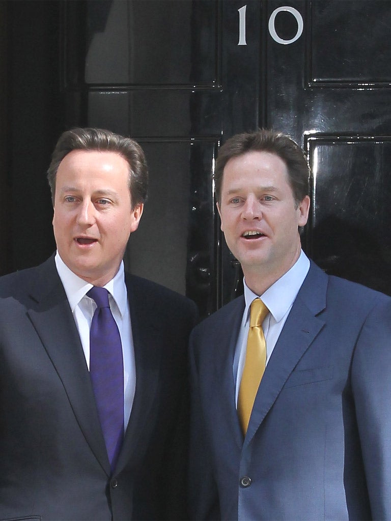 Special relationship: David Cameron and Nick Clegg