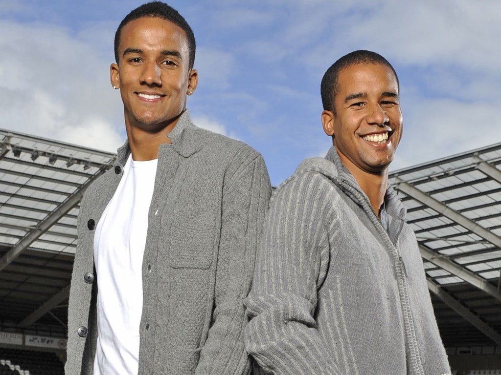 Olympian Scott Sinclair (left) and his brother Martin, the Paralympian