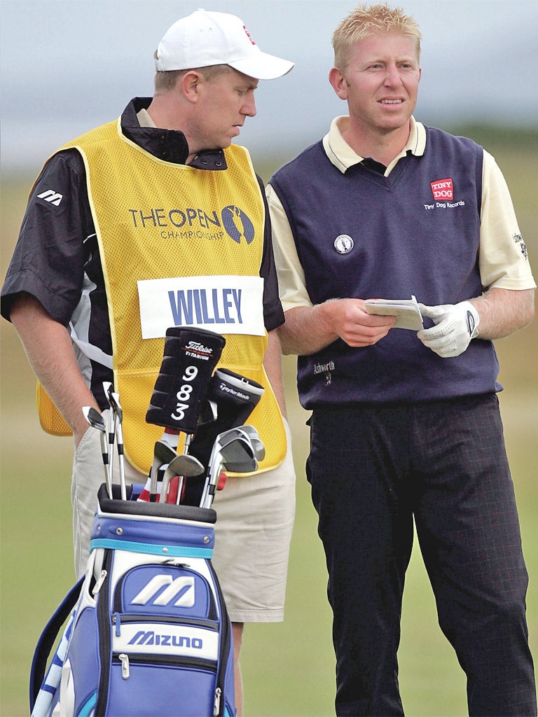 Andrew Willey was hit with a one-shot penalty for slow play at Troon eight years ago