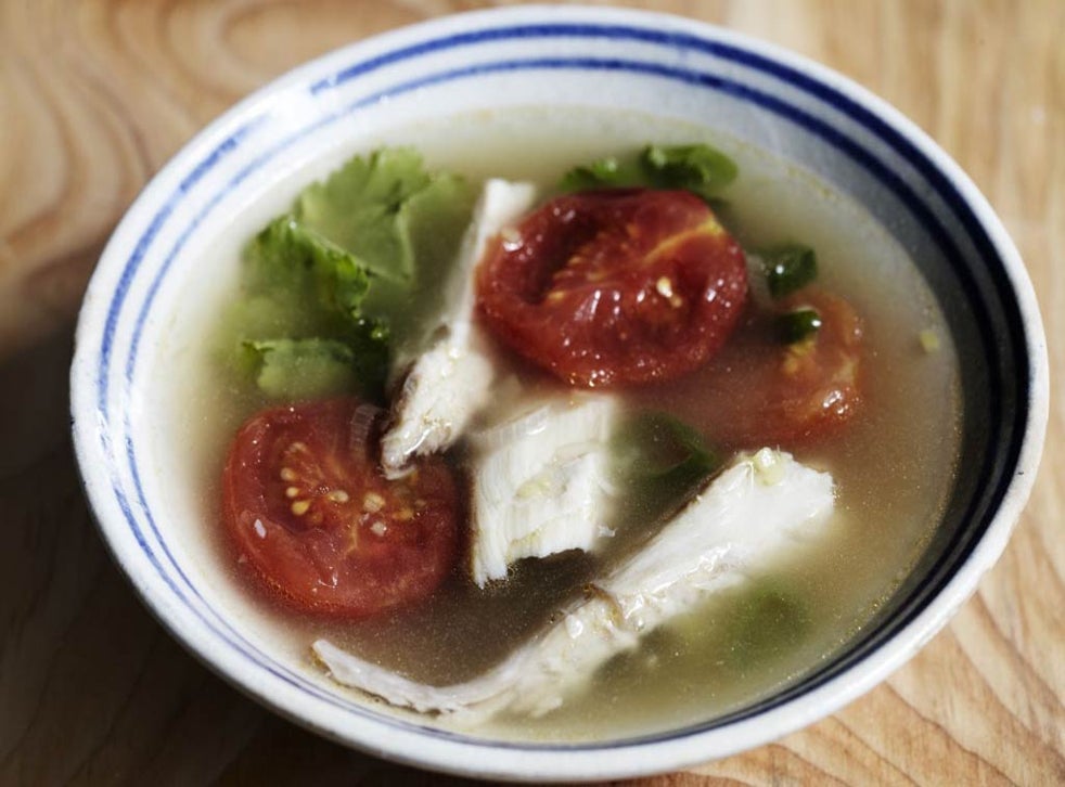 Mackerel broth with tomatoes and coriander The Independent The