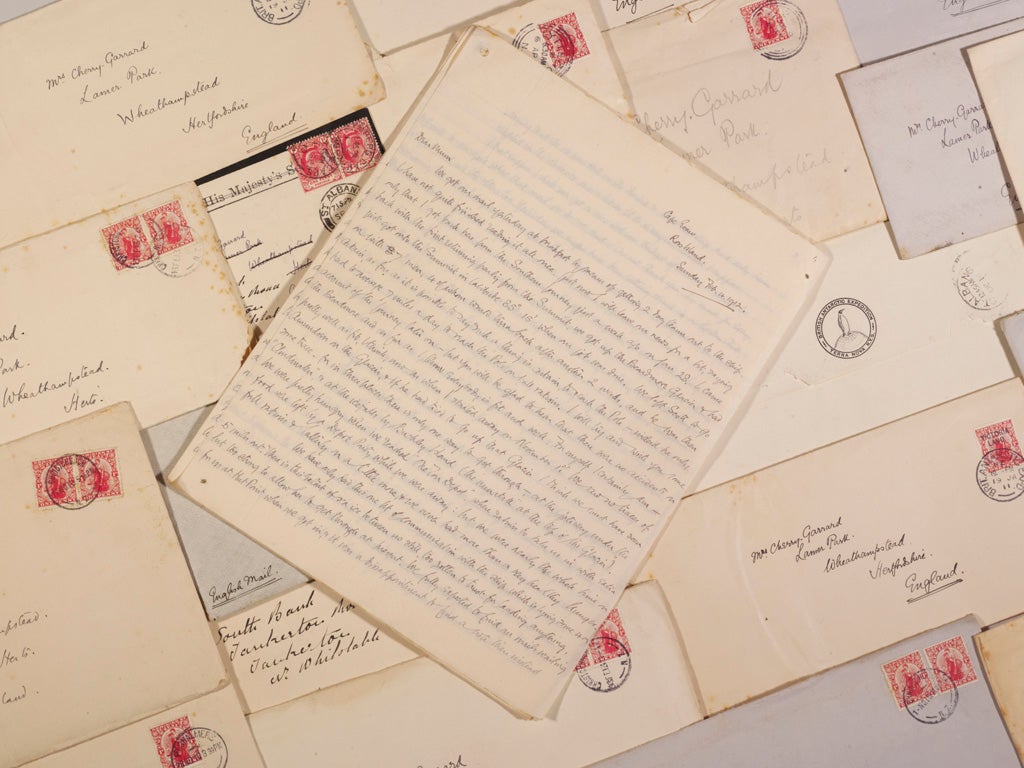 Twenty-seven newly discovered letters by Cherry-Garrard