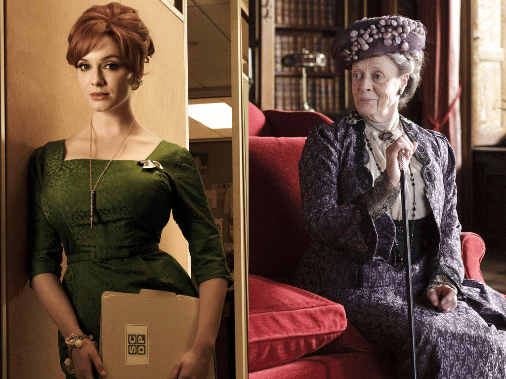 Christina Hendricks versus the Dowager Countess