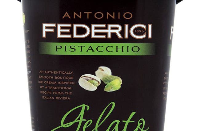 1. Antonio Federici pistacchio

<p>£4.39 for 500ml, ocado.com</p>

<p>A gelato, the low-fat cousin of ice cream, made to the 1896 Federici Family recipe. It's quite thick, with a tongue-pleasing creaminess and is subtly sweet.</p>