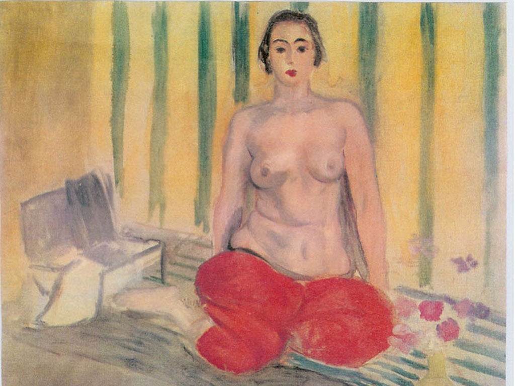 No one knows exactly when the Matisse painting was switched for the imperfect forgery