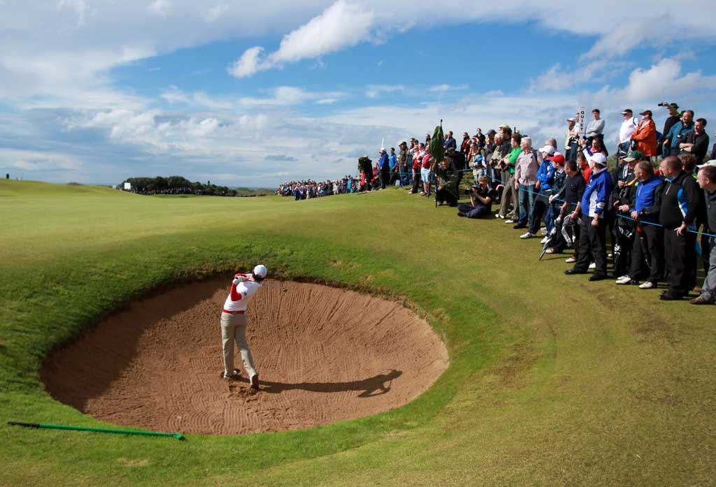 Playing off par: Golfer Rory McIlroy at the Irish Open last month