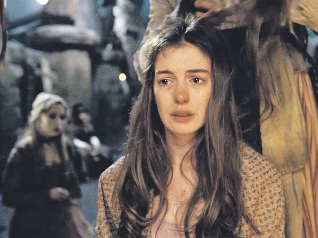 Anne Hathawayin Les Misérables