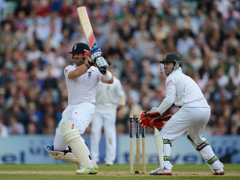 Matt Prior in action against South Africa
