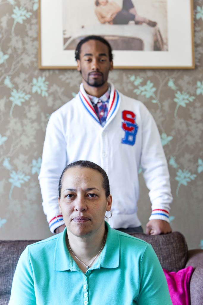 Fiona James campaigned against the jailing of first-time offenders, including her 18-year-old son, Reece Davis-James (standing), who was imprisoned after looting a stereo from Argos