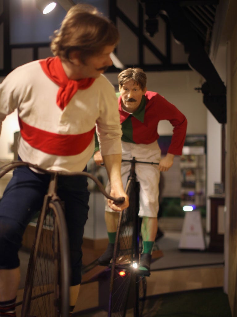 Memorabilia from the Wenlock Olympian Society inside Much Wenlock Town Museum