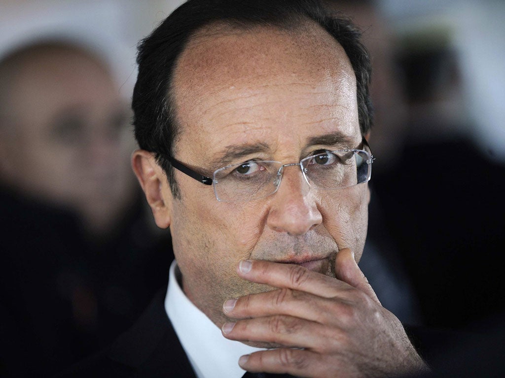 François Hollande: still frosty when he met Cameron at the G20 summit