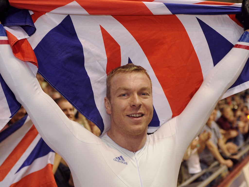 Chris Hoy at the Beijing Games