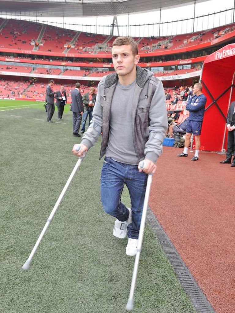 Jack Wilshere hasn’t played now for almost exactly a year