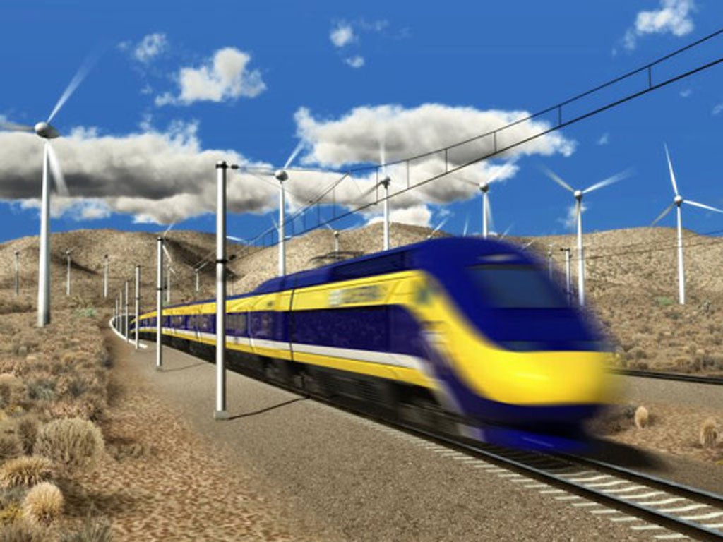 In the next 12 months, ground is due to be broken on a project to link California's major cities with an eco-friendly, state-of-the-art high-speed rail network