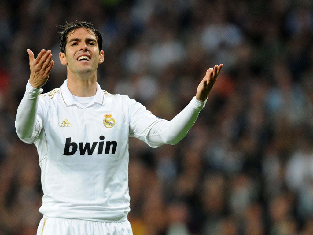 Real Madrid midfielder Kaka