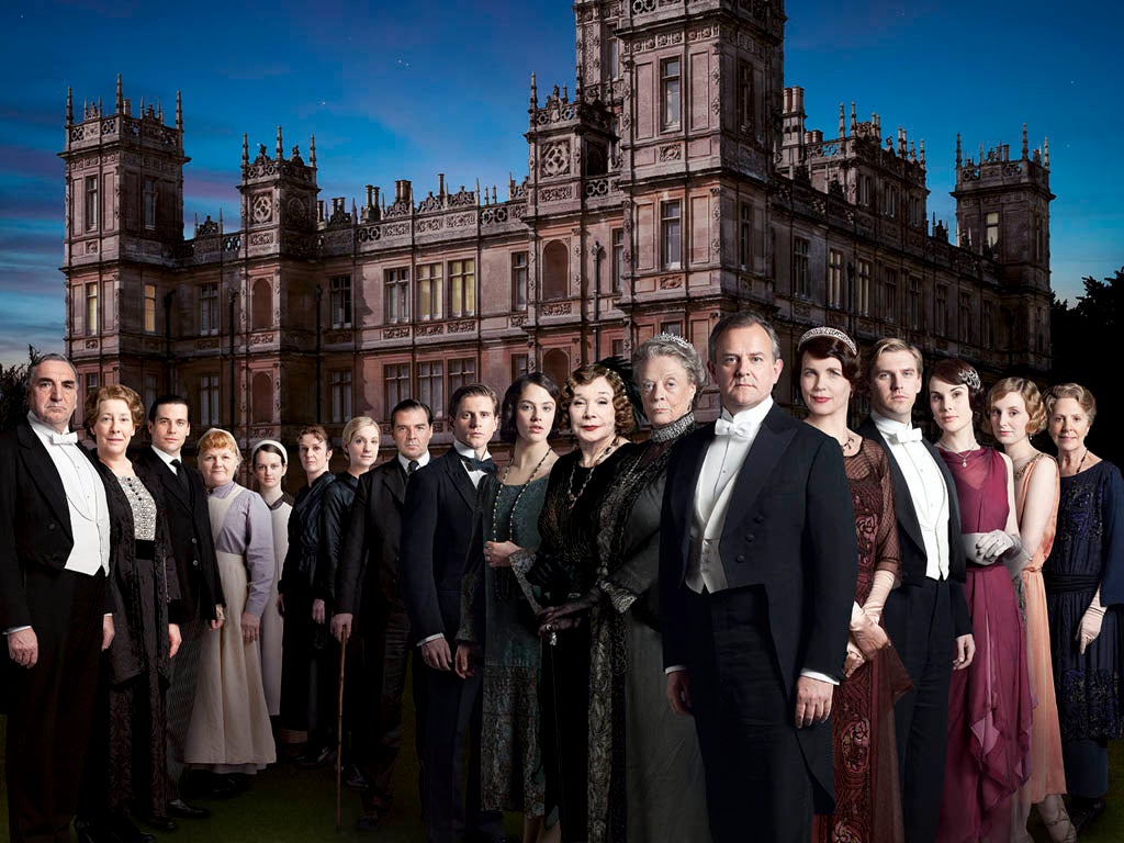 Shirley MacLaine will play Martha Levinson (8th from left) as the award-winning Downton Abbey returns for a third series on ITV1