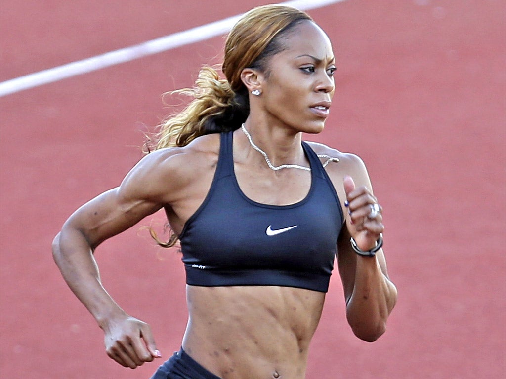 Sanya Richards-Ross, pictured, has sounded a warning to Christine Ohuruogu, 'Christine, I’m sorry – you cannot dart under the radar any more'