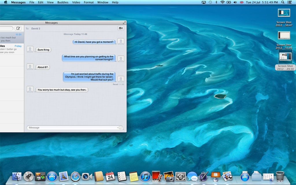 iMessage now connects the iPhone and iPad's free messaging system with your iMac and MacBook