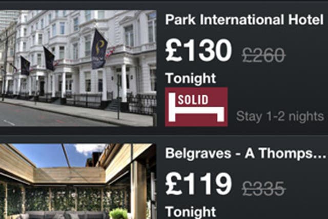 1. HotelTonight

<p>Free, iOS and Android</p>

<p>If you have tickets for an event, chances are you'll have booked a hotel. But if not, you can use this new app to find discounted, last-minute rooms across the Olympic cities.</p>