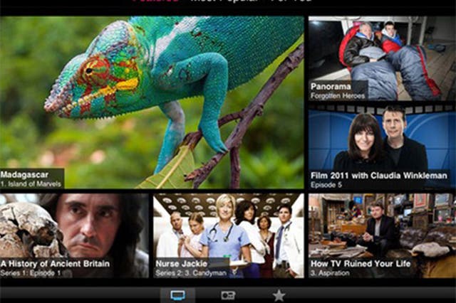 4. iPlayer app

<p>Free, iOS and Android</p>

<p>Everyone's favourite playback service comes to your tablet or phone. The upshot is that you can watch playbacks of past events as you are waiting to see current ones. Brilliant.</p>