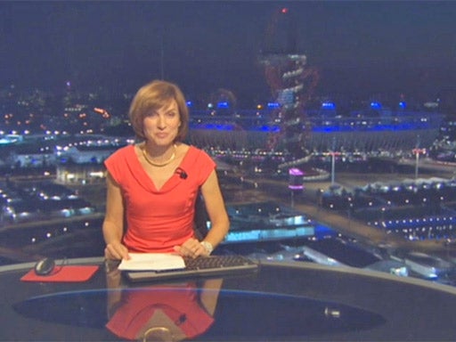 Fiona Bruce had to deal with several technical glitches