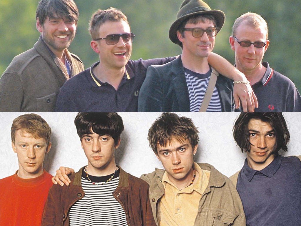 Blur in 2012 and 1991