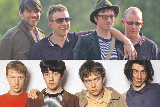 Blur in 2012 and 1991