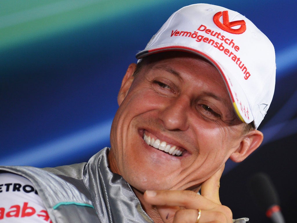 Michael Schumacher is back on the pace