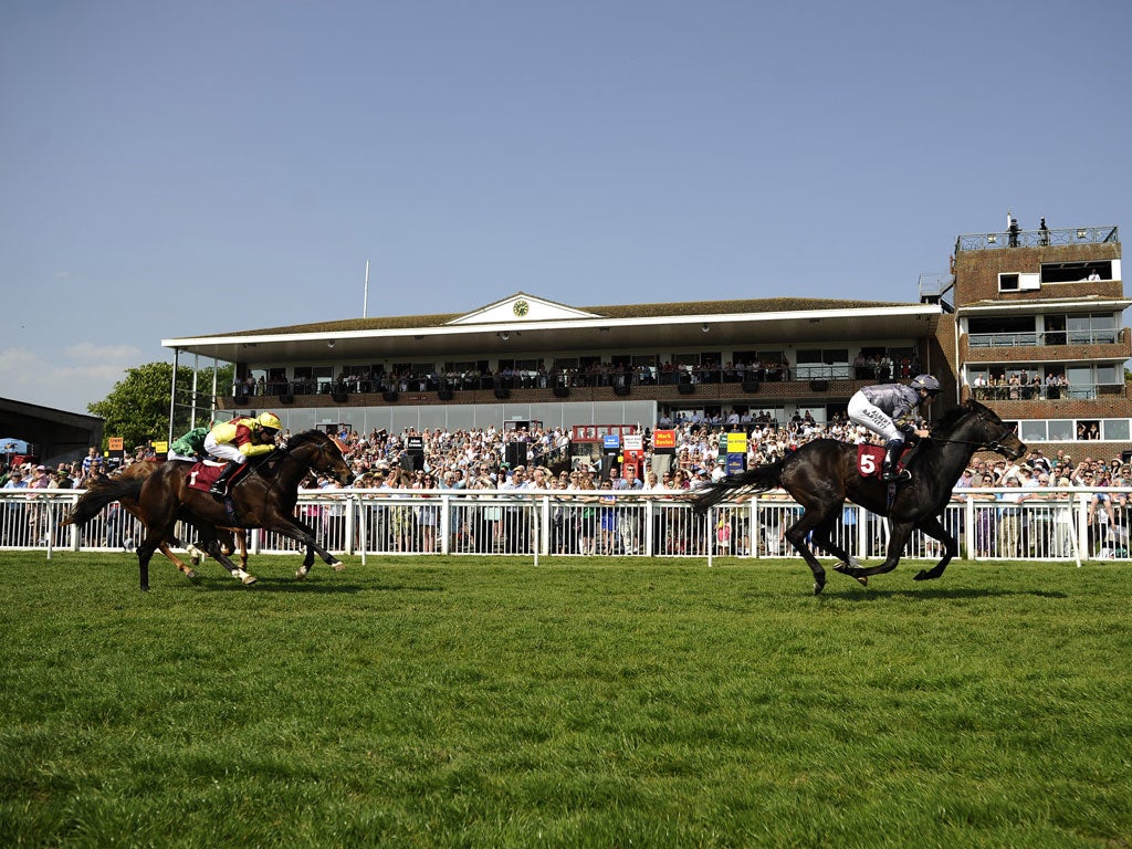 Folkestone racecourse is condemned to closure unless a housing development comes to the rescue