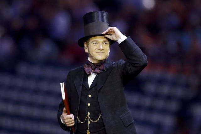 <p>Kenneth Branagh stood in as Isambard Kingdom Brunel at the London 2012 opening ceremony – a role for which Nicholas Beveney had been the understudy</p>