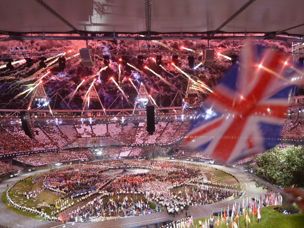 A view of the opening ceremony