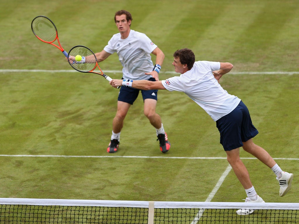 Brothers in arms: Andy and Jamie Murray at Wimbledon
