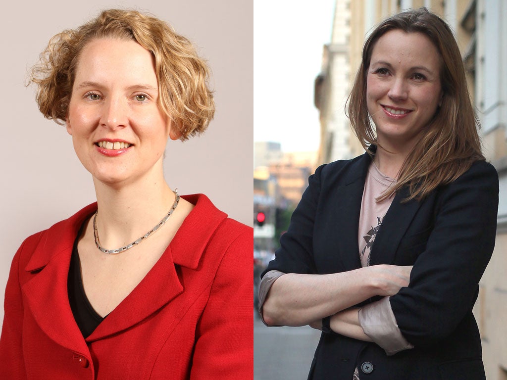 On the left, Emma Reynolds and, right, Axelle Lemaire: the two became friends while working in Parliament