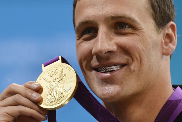 Ryan Lochte has something to smile about after winning the 400m individual swimming medley