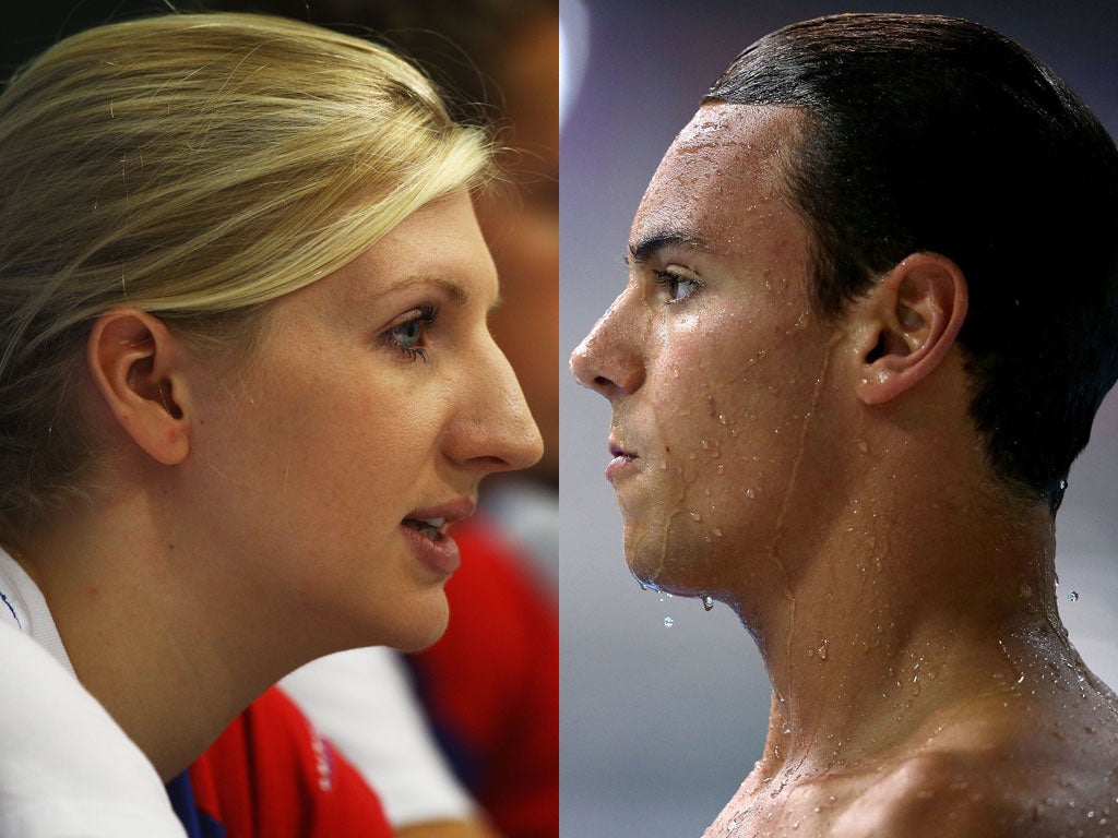 The pressure is on: Rebecca Adlington and Tom Daley
