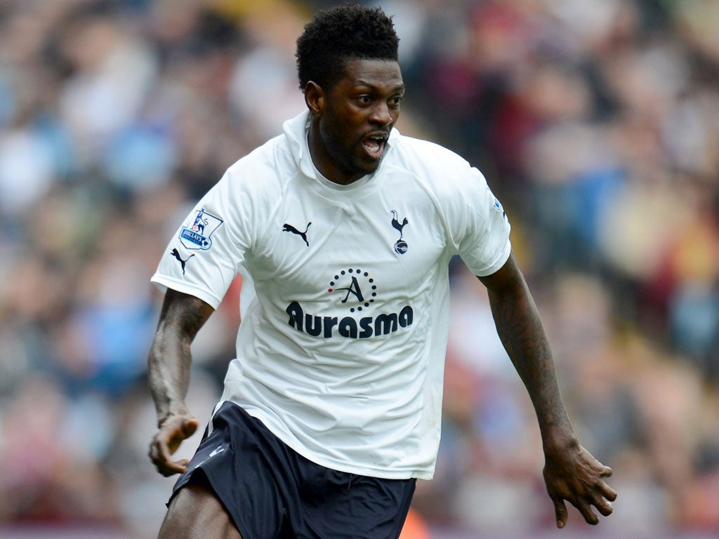 Small change: Manchester City are having trouble persuading players such as Emmanuel Adebayor to leave since other clubs cannot match their wages