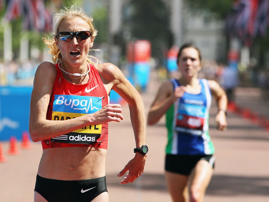 Radcliffe today formally withdrew from the women's marathon