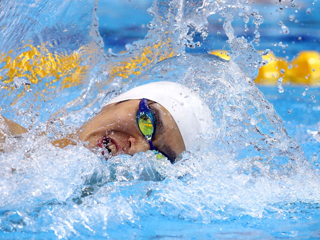 Sunday 29 July: Sun Yang of China competes in the Men's 200m Freestyle heat 5