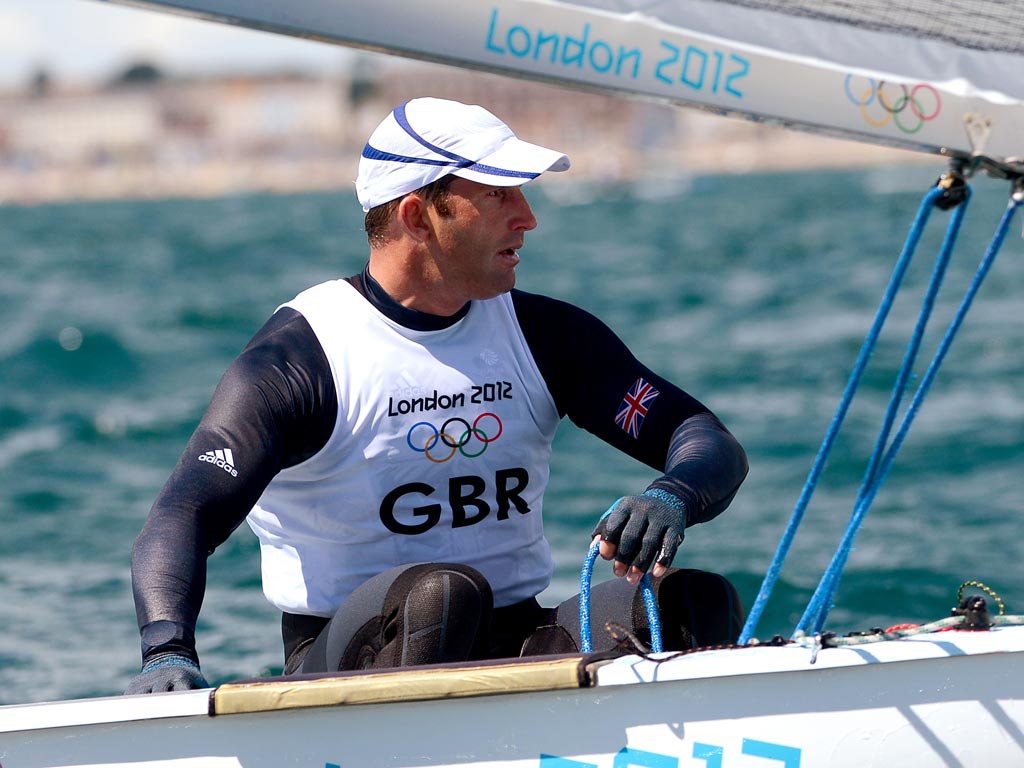 Ben Ainslie in action in Weymouth