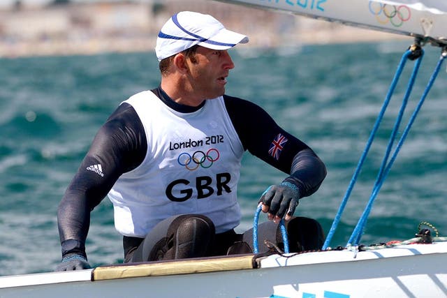 Ben Ainslie in action in Weymouth