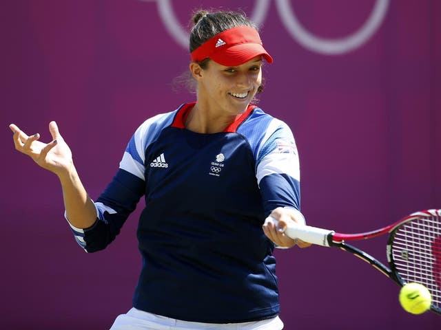 July 30, 2012: Laura Robson in action at Wimbledon