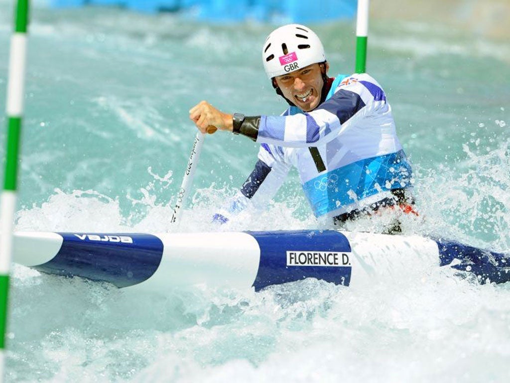 David Florence comes through the heats at the Lee Valley centre