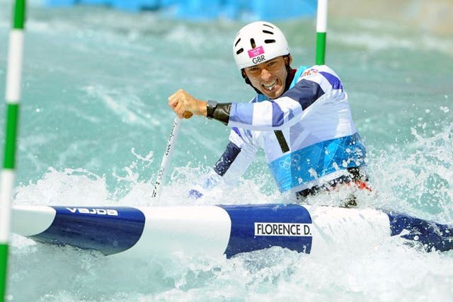 David Florence comes through the heats at the Lee Valley centre