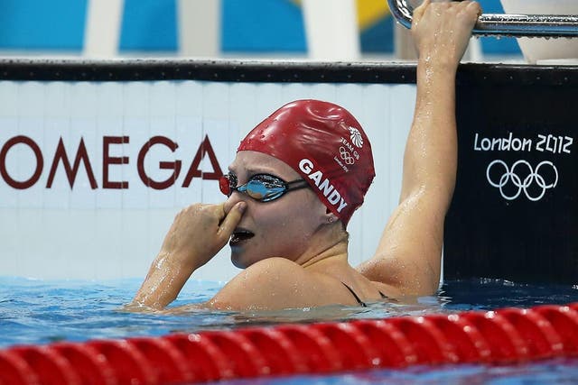 July 31, 2012: Britain's Ellen Gandy crashed out in the heats of the 200 metres butterfly this morning after coming to the Olympics as one of the medal favourites.