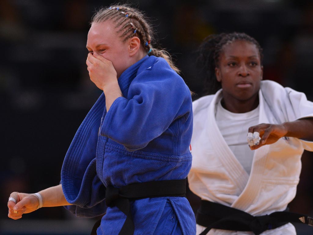 July 31, 2012: Gemma Howell was controversially disqualified from her opening-round clash in the women's under-63kg against reigning world and European champion Gevrise Emane of France.