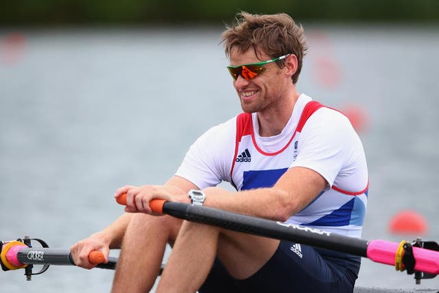 July 31, 2012: Alan Campbell of Great Britain competes in the Men's Single Sculls on Day 4 of the London 2012 Olympic Games at Eton Dorney.