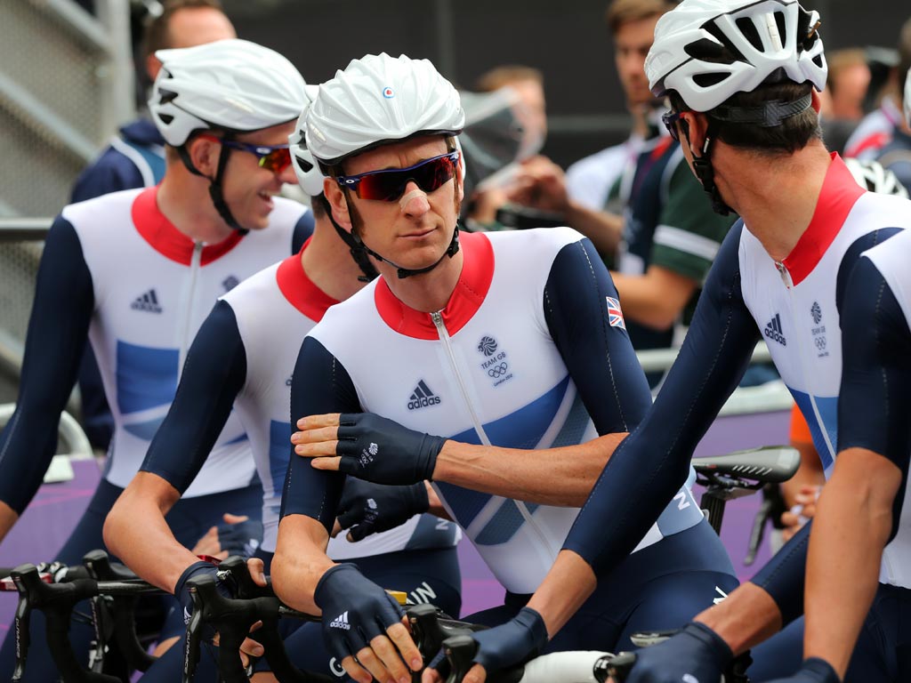 Bradley Wiggins showed few ill affects from the Tour during the Road Race
