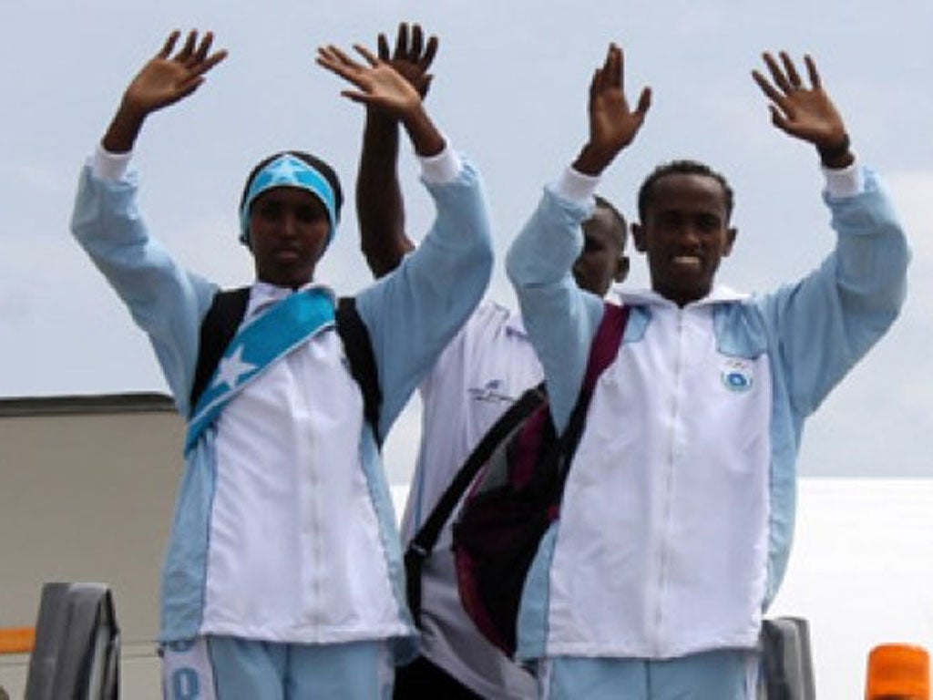 Somalian athletes Zamzam Mohamed Farah and Mohamed Mohamed. Mohamed Mohamed said, “As an athlete it can get difficult, but I am ready to fast and train and to get through this difficult month.”