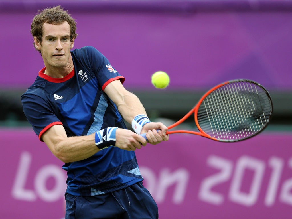 Andy Murray dominated in his second round match against Finland's Jarkko Nieminen at Wimbledon today.