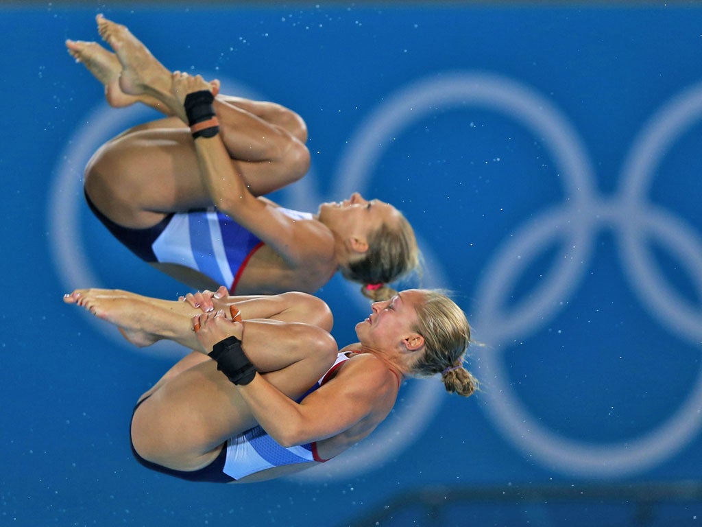 Tonia Couch and Sarah Barrow finished fifth in the women's synchronised 10m platform diving